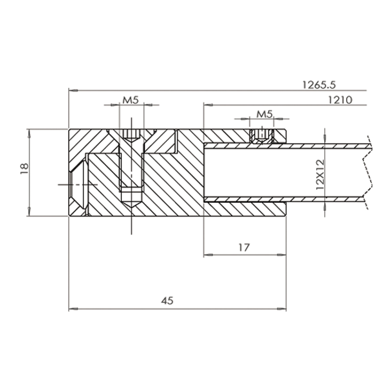 Raidisseur mural pour pare-douche