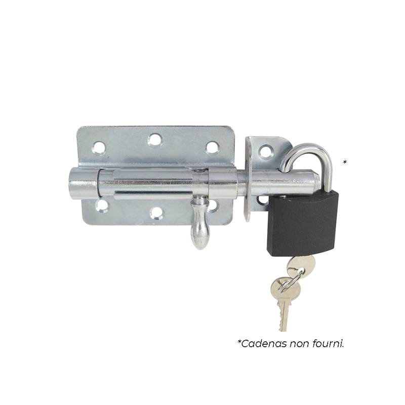 Verrou de box à porte-cadenas
