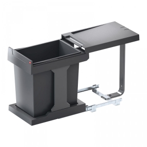 Poubelle de cuisine coulissante encastrable sous évier 20L - HAILO