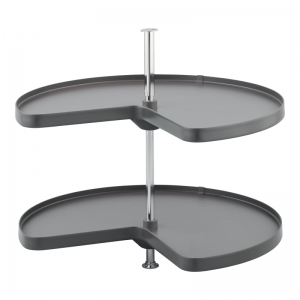 Tourniquet 3/4 rond 2 plateaux pur caisson 900 mm - VIBO