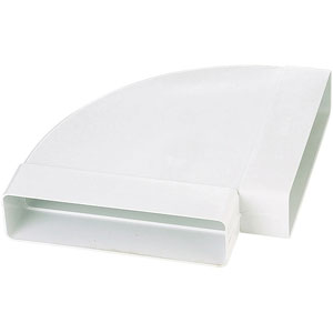 Coude horizontal rectangulaire PVC - S&P