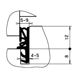 Joint de fenêtre SH112 brun - GLS INDUSTRIES