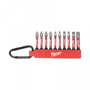 Embouts de vissage blister de 10 avec mousqueton - MILWAUKEE