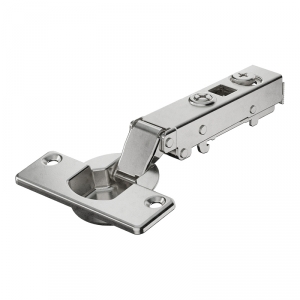 Charnière invisible inox clipsable avec amortisseur intégré dans le bras - HETTICH