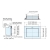 Trappe rectangle de poubelle encastrable - multi-usage - SUGATSUNE