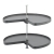 Tourniquet 3/4 rond 2 plateaux pur caisson 900 mm - VIBO