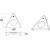 Kit de 3 spots LED triangulaires - 12 V - 1,8 W   - L&S
