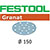 Abrasifs StickFix Ø 150mm pour enduits, apprêts - Granat - FESTOOL