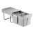 Poubelle coulissante 32L 2 seaux  - WESCO