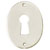 Entrée ovale laiton nickel mat - DUBOIS