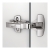 Charnière Sensys invisible 110° 8645 clipsable sans amortisseur - HETTICH