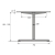 Piètement de table réglable en hauteur par moteur électrique Steelforce Pro 300 - HETTICH