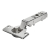 Charnière invisible inox clipsable avec amortisseur intégré dans le bras - HETTICH