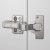 Charnière invisible inox clipsable avec amortisseur intégré dans le bras - HETTICH