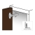 Charnière Sensys porte fine 8676 sans ressort pour Push to Open - HETTICH