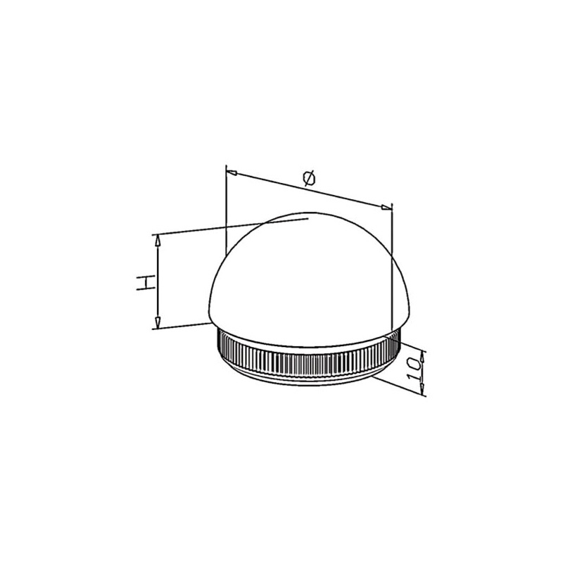 Raccord orientable pour tuble inox - Finition : Brossé - Matériau : Inox  316 - Pour tube de diamètre : 42,4 mm - ITAR