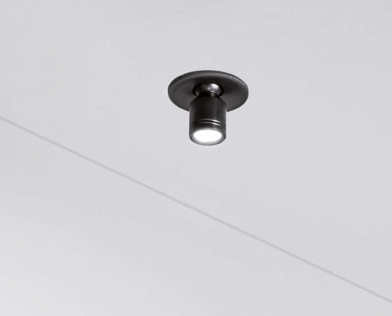 Mini spot LED de vitrine 12V orientable encastrable - VOKIL