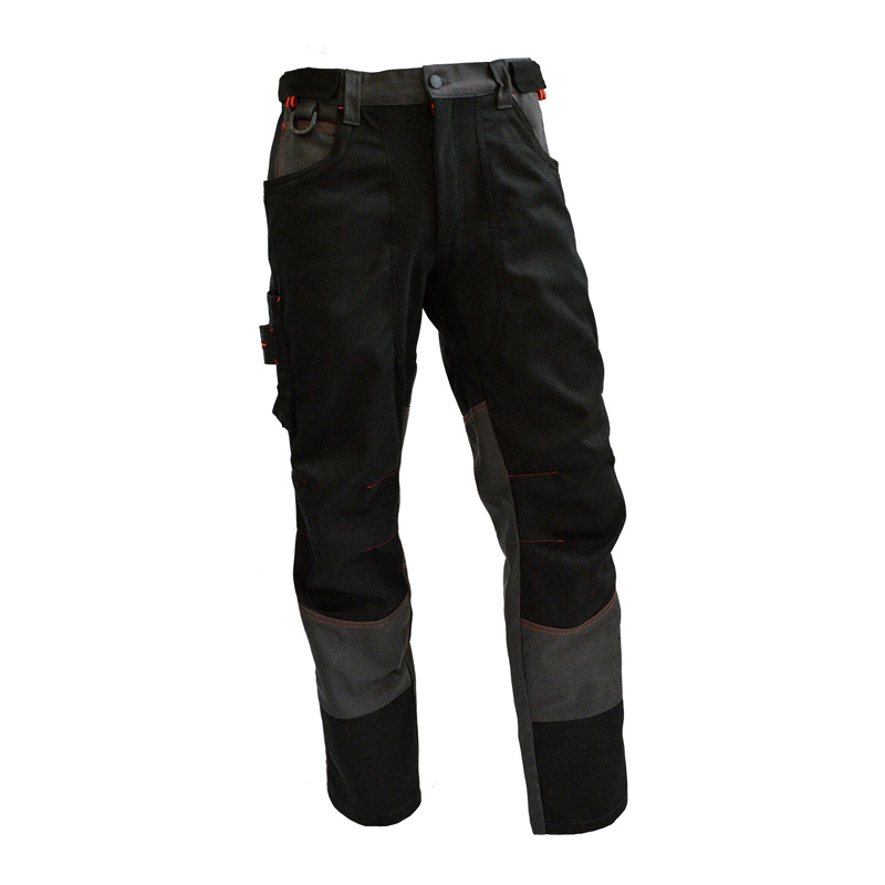 Pantalon ergonomique avec poches genouillères, renforts Cordura et entrejambe Elastane